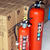 販売用の消火器は常時20本以上の在庫を抱えている谷川石油店