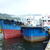 境港に係留されている堀田石油のバージ船