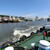 バージ船から見た釧路港（東港区）。全国各港から来たサンマ船などが停泊していた