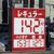 札幌市内ではフルの１４２円表示が目立ってきた（28日、豊平区）