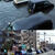Ｓが浸水被害を受けた（千葉県銚子市内のＳＳ）㊤。ＳＳ店頭ではガソリンを求めて多数の給油客が殺到。スタッフは対応に苦慮した（横浜市内のＳＳ）㊦
