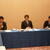 岡山石商役員と懇談する橋本(左)、逢沢(中央)、山下(右)衆議院議員