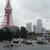 ＳＳ（写真・右）前で大規模交通規制を実施＝港区の東京タワー付近