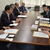 公取委・菅久取引部長（右奥から２人目）に実情を訴える山口石商・油政連幹部
