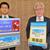 福島テレビサイトに掲載されている中村理事長（右）らの写真