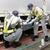 全国一斉に主要道路で実施された軽油の抜取調査（昨年10月、福岡県で）