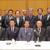 宇佐美支部長を囲み記念写真に収まる３県専務理事ら