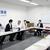 公明党議員に軽油引取税の交付金是正などを要望する中村会長（右手前）と碇武理事長（右奥）