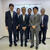 大阪維新の会政策懇談会に出席した小浦会長（中央）